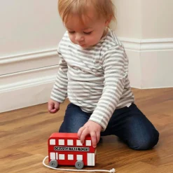 London Bus Pull Along Toy (13cm)