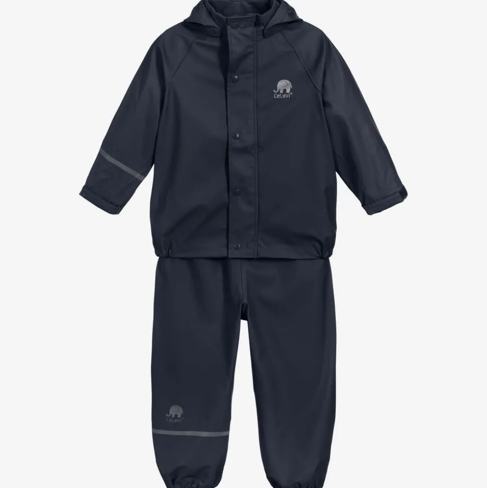 Navy Blue 2 Piece Rainsuit