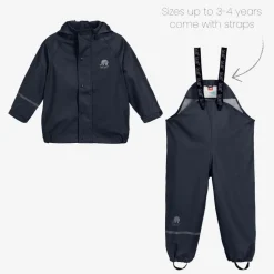Navy Blue 2 Piece Rainsuit