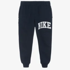 Navy Blue Cotton Joggers