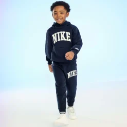 Navy Blue Cotton Joggers