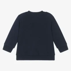 Navy Blue Cotton Teddy Bear Sweatshirt
