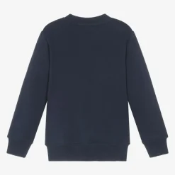 Navy Blue Cotton Teddy Bear Sweatshirt