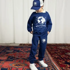 Navy Blue Organic Cotton Sweatshirt