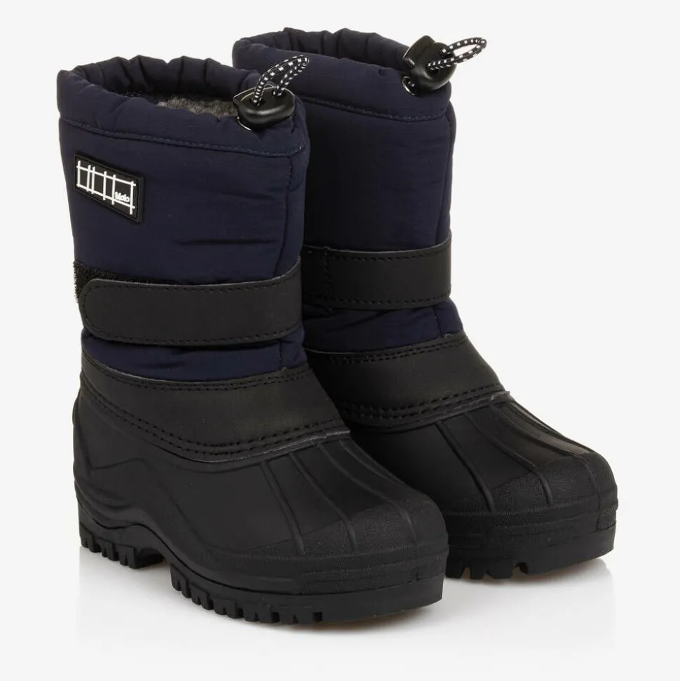 Navy Blue Snow Boots
