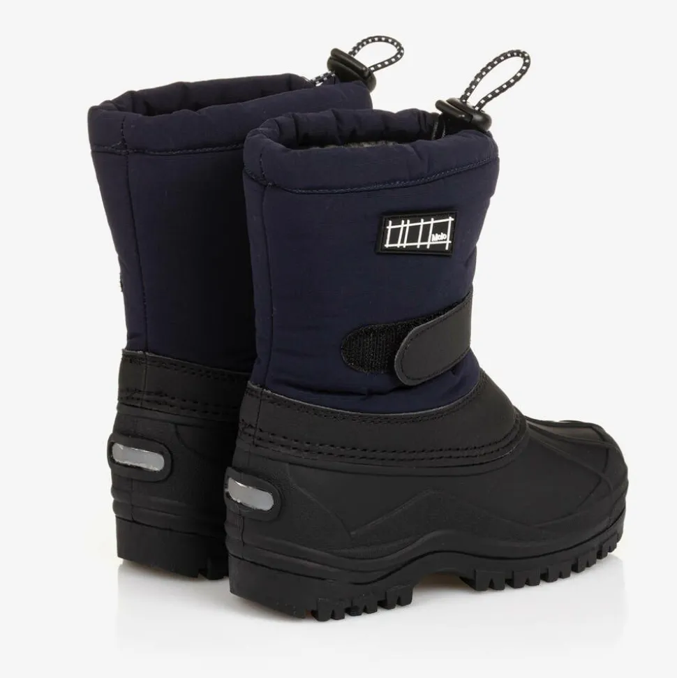 Navy Blue Snow Boots