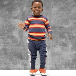 Orange Fox Velcro Slippers