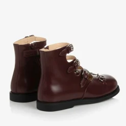 Oxblood Leather Buckle Shoes