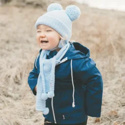 Pale Blue Belle Knitted Scarf (88cm)