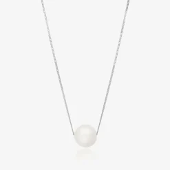 Pearl & Silver Necklace (45cm)