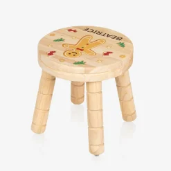 Personalised Christmas Gingerbread Wooden Stool