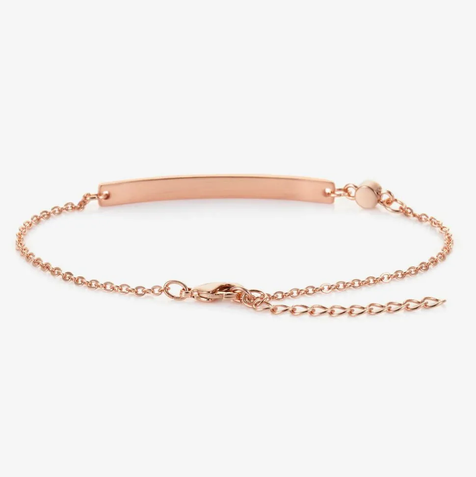 Personalised Rose Gold Swarovski Bracelet (21cm)