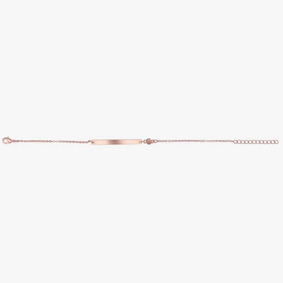 Personalised Rose Gold Swarovski Bracelet (21cm)