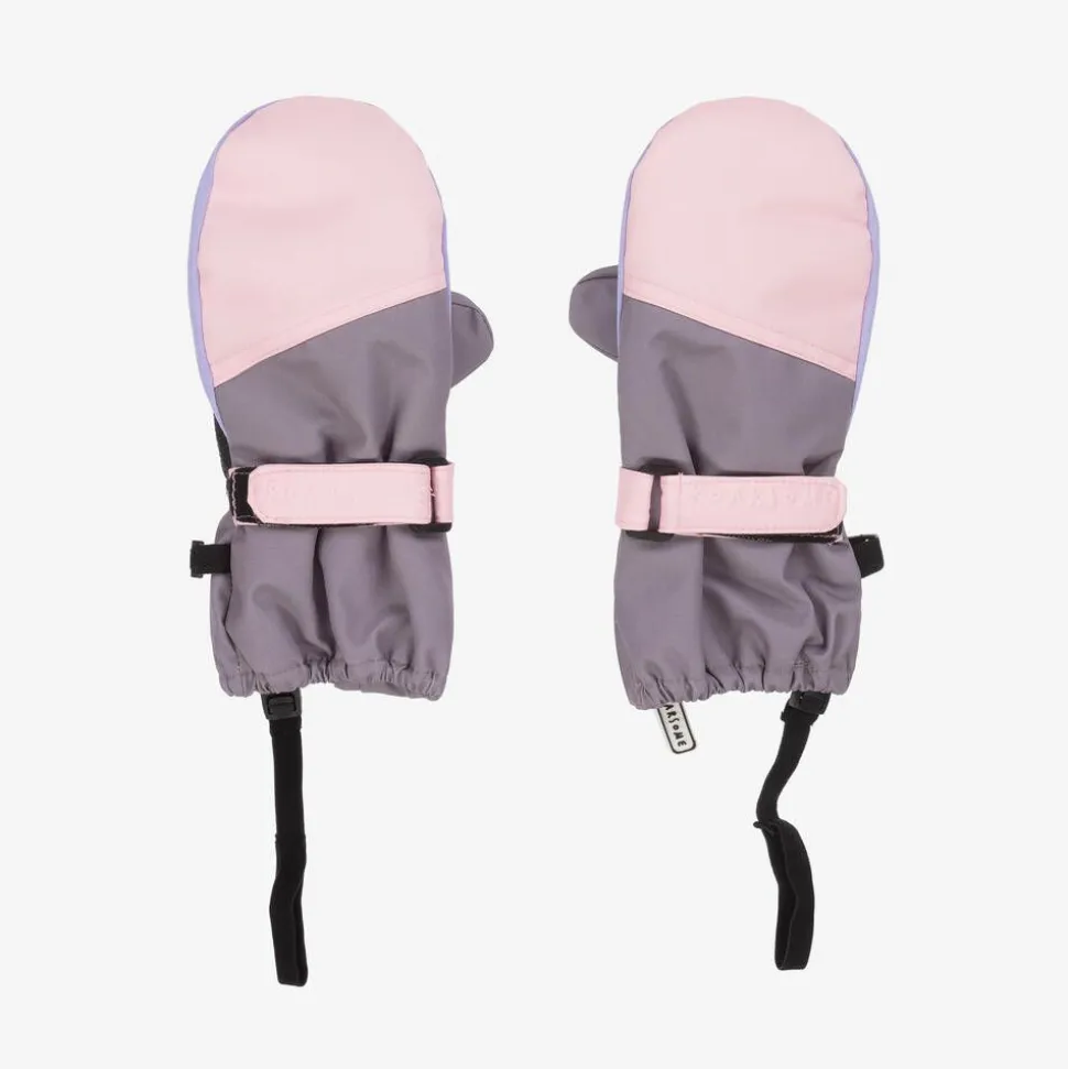 Pink & Purple Ski Mittens