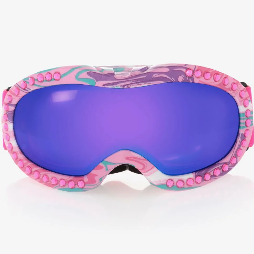 Pink & Purple Ski Goggles