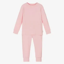 Pink Bamboo Jersey Base Layer Set