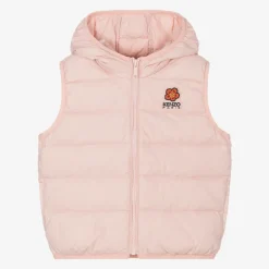 Pink Boke Flower Down Gilet