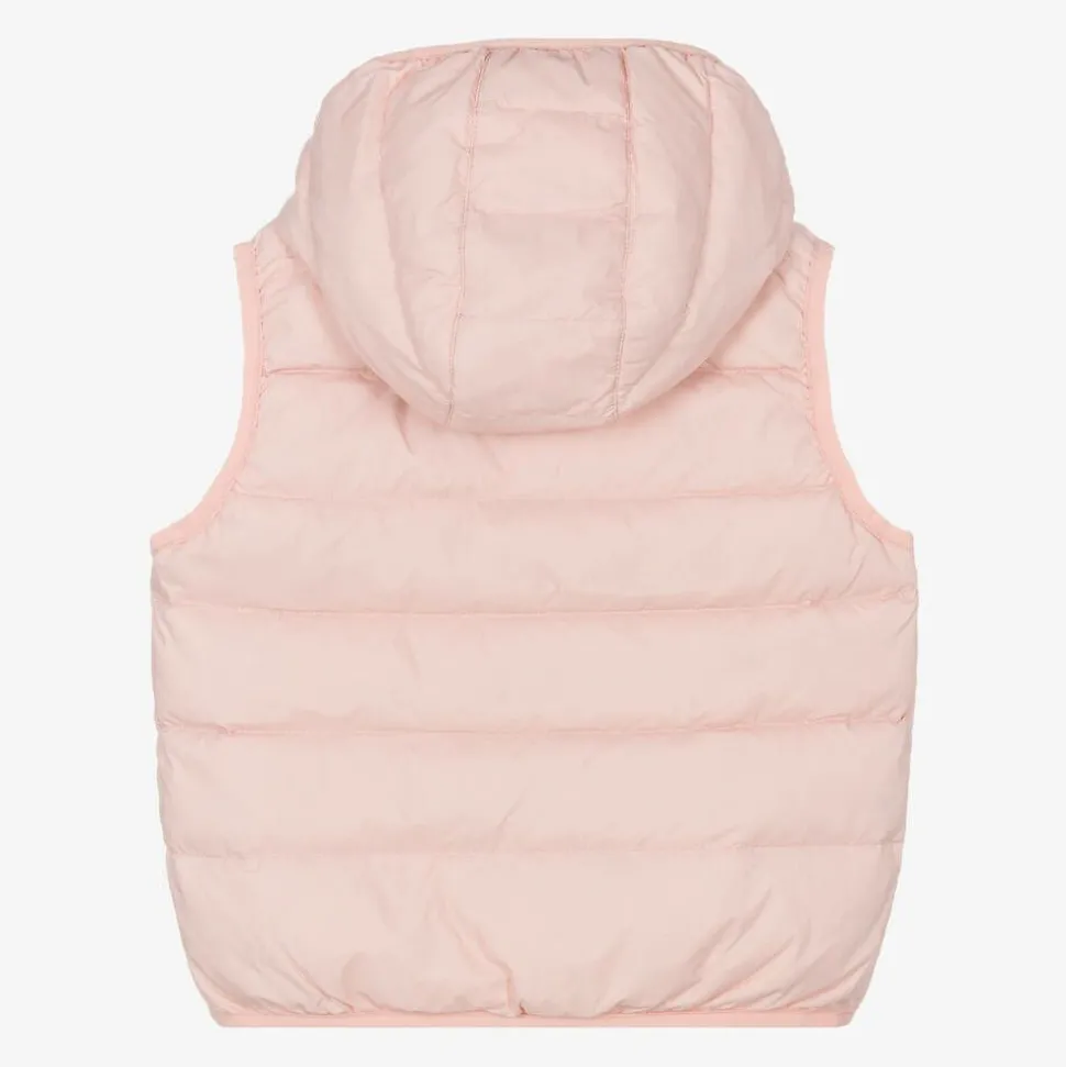 Pink Boke Flower Down Gilet