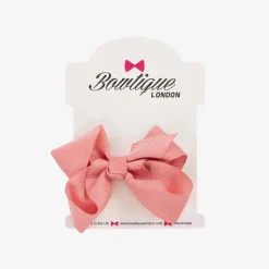 Pink Bow Hair Clip (7cm)