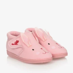 Pink Bunny Velcro Slippers