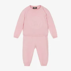 Pink Cotton & Cashmere Baby Trouser Gift Set