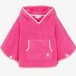 Pink Cotton Towelling Poncho