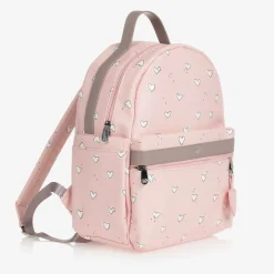Pink Faux Leather Changing Backpack (37cm)