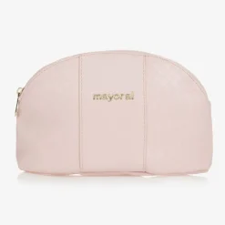 Pink Faux Leather Pouch (25cm)