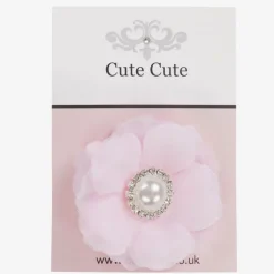 Pink Flower Hair Clip (6cm)