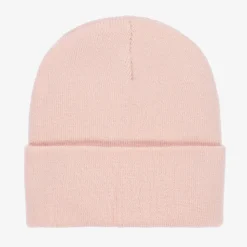 Pink Knitted Beanie Hat