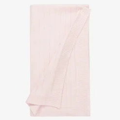 Pink Knitted Cotton Blanket (96cm)