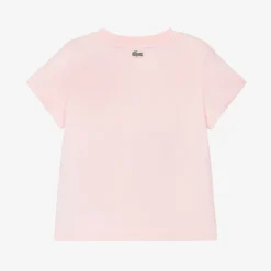 Pink Organic Cotton Crocodile T-Shirt