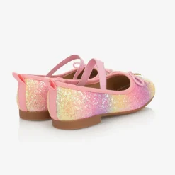 Pink Rainbow Ballerina Shoes
