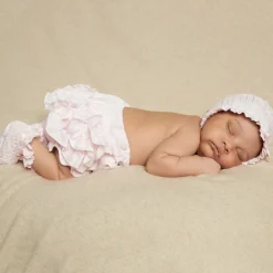 Pink Smocked Baby Booties