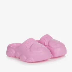 Pink Teddy Bear Clogs