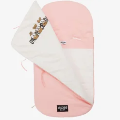 Pink Teddy Bear Logo Cotton Baby Nest (80cm)