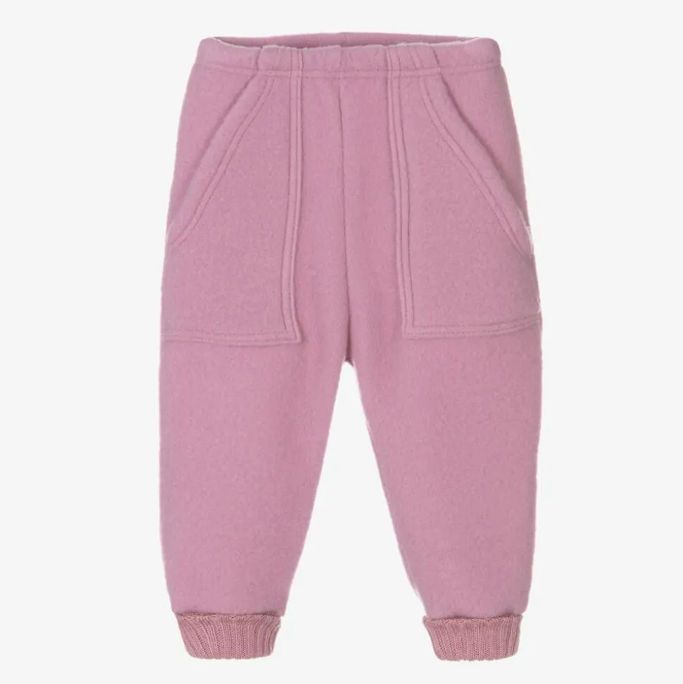 Pink Thermal Wool Joggers