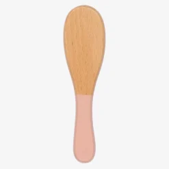 Pink Wooden Baby Hair Brush (15cm)