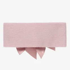 Pink Wool Bow Headband