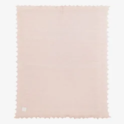 Pink Wool Knit Baby Shawl (122cm)