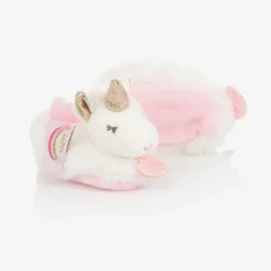 Plush Rattle Baby Slippers