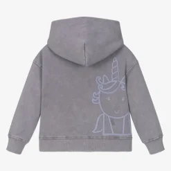 Purple Organic Cotton Unicorn Hoodie