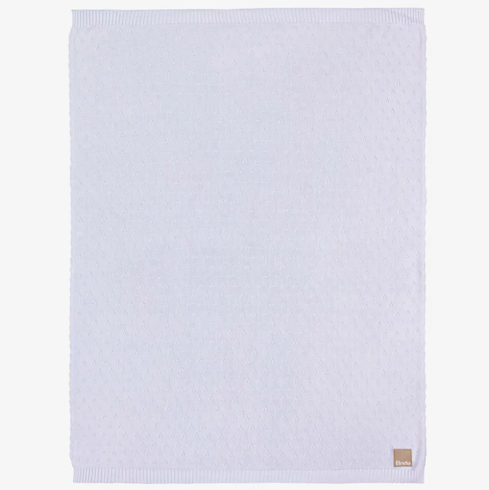 Purple Pointelle Baby Blanket (100cm)