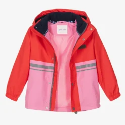Red & Pink Waterproof Raincoat & Salopettes