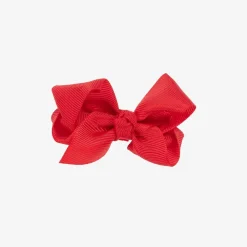 Red Bow Hair Clip (7cm)