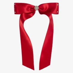 Red Bow Hair Clip (13cm)