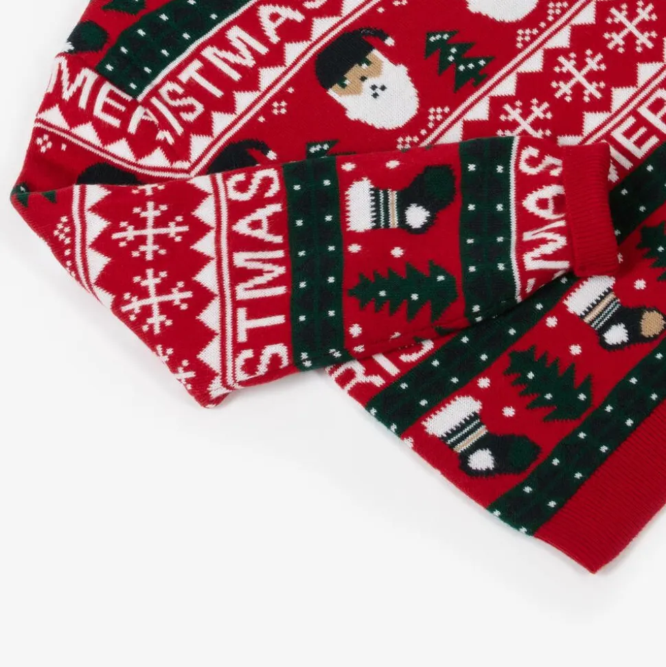 Red Festive Knitted Sweater