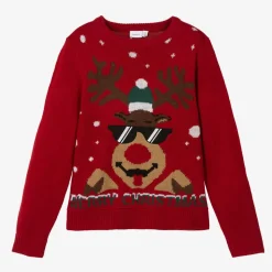 Red Festive Reindeer Sweater