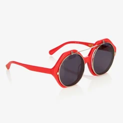 Red Flip-Up Sunglasses
