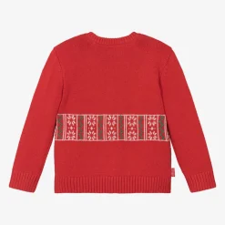 Red Knitted Festive Dog Sweater